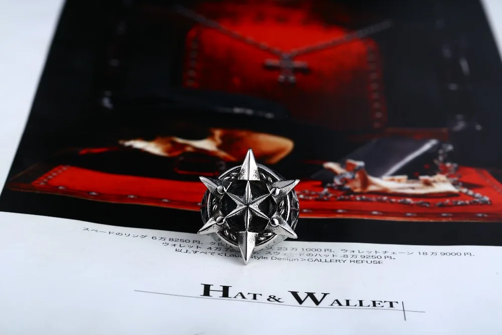 Men's Stainless Steel Star of David Ring.