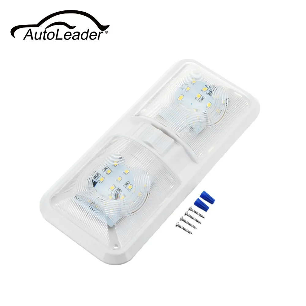 AutoLeader 1PC font b Car b font Double Dome Light 12V 48 LED font b Interior