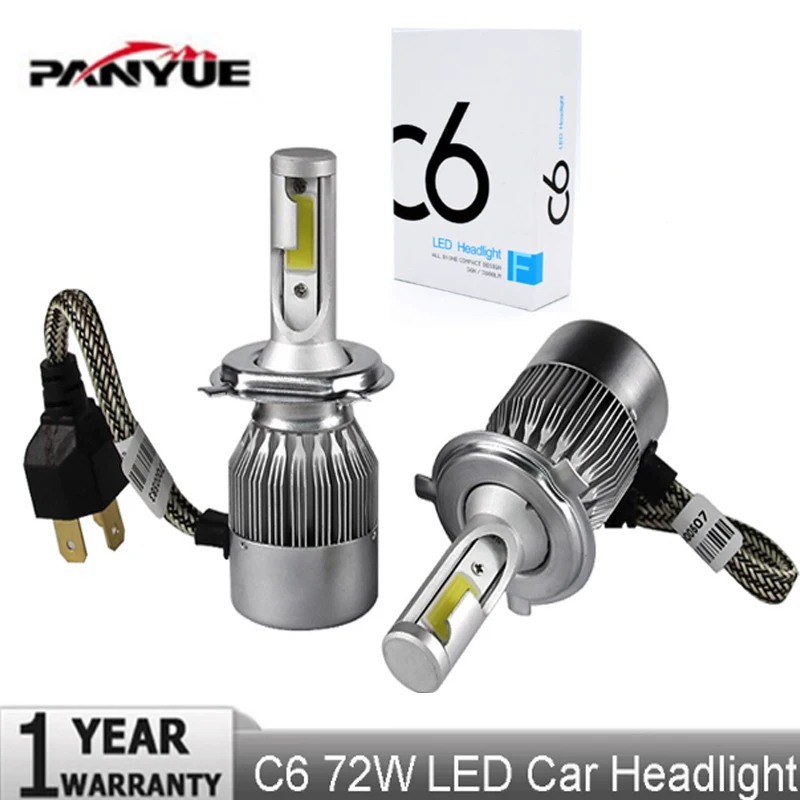 

Elglux Elglux All In One S2 Car Led Headlight H1 H3 H7 H8 H11 H4 H13 9005 9006 5202 9012 7600lm 72W 6000K LED Bulb Auto Headlam