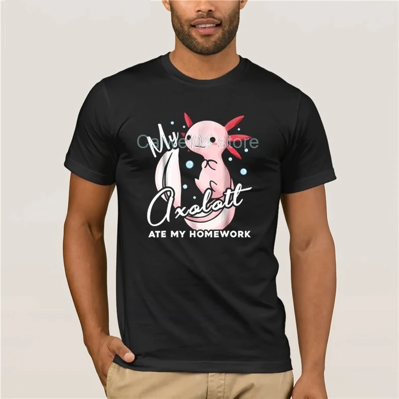 

brand men shirt Axolotl Shirt Axolotl Cute Tshirts Cotton fashion 2019 trend T-shirt