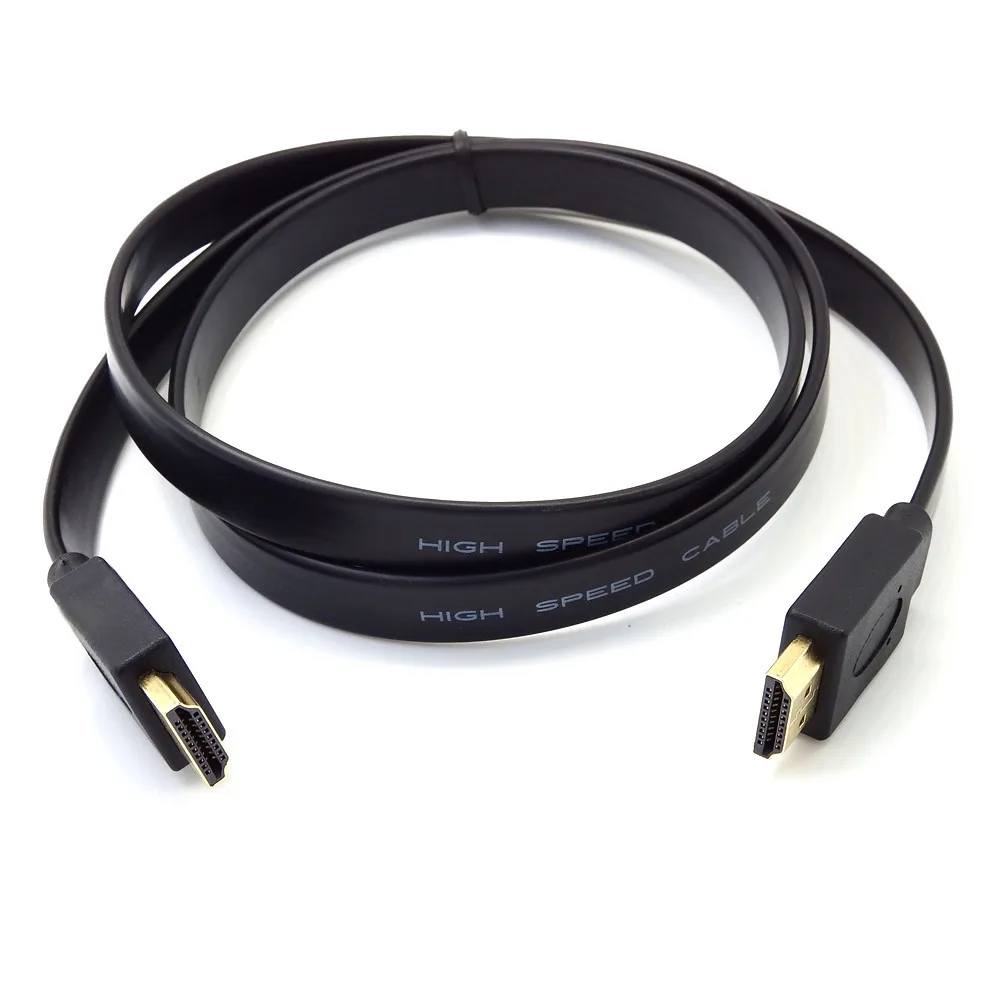 1 шт. Высокое качество 30 см Full HD короткий кабель HDMI Поддержка 3D штекер плоский Шнур