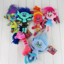 1pcs 24 30cm Trolls Poppy Branch Creek Cooper Biggie DJ Suki anime stuffed plush toy gift