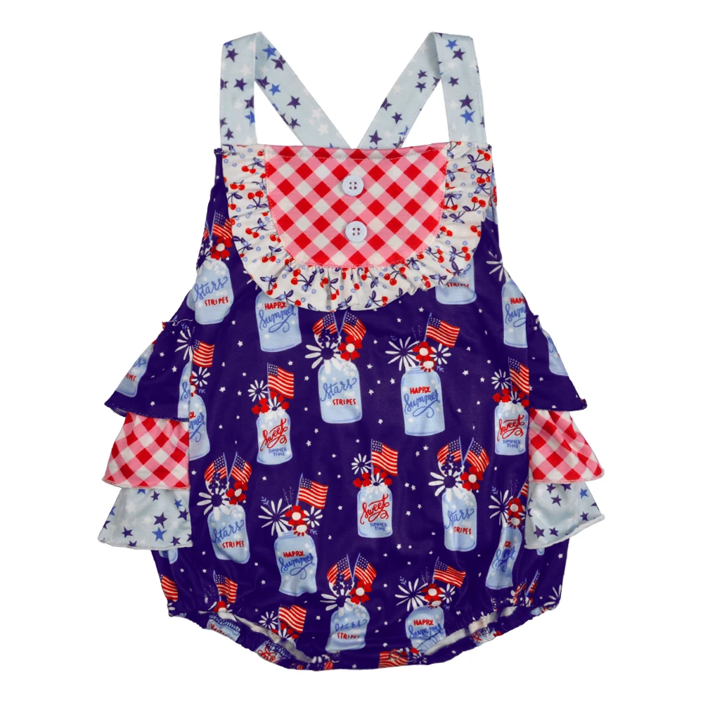 

Summer Baby Sleeveless Boutique Romper CONICE NINI Cross back Baby Girls Clothes Romper Baby Bubble Girls rompers GPF903-510