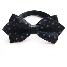 Мужской галстук-бабочка, черный, фиолетовый, синий, Пейсли, галстук-бабочка, деловые свадебные галстуки-бабочки с цветочным узором, вечерние аксессуары для жениха