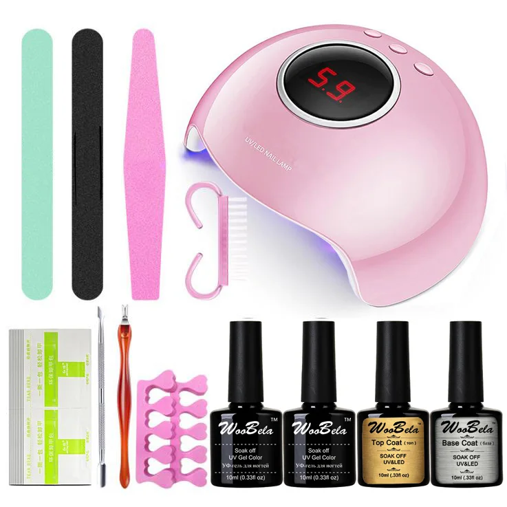 

Professional Gel Nail Set Manicure Tools Nail Art Kit Color LED Nail Lamp Kit UV Gel Polish Set