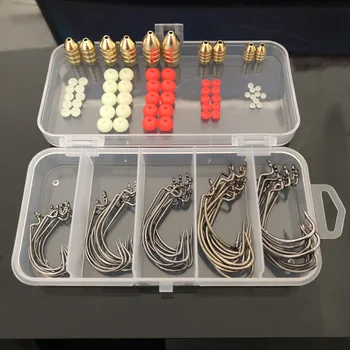 

Fishing accessories set 1.8g-10g metal Jig lead head crank hooks Deep Water Bullet Weight Bead blocking Set fishing tackle pesca