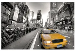 Бесплатная доставка Нью-Йорк Такси обои ТВ фоне обоев