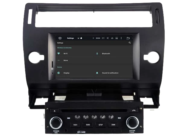 Cheap Ips screen Android 8.0 Car Dvd Navi Player FOR CITROEN C4 (Black and Silver Frame) gps auto stereo audio multimedia 14