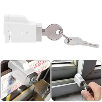 

Aluminum Alloy Children Safety Sliding Window Restrictor Lock for Home Children Safety Window Locks with 2 Keys Hardware Lock