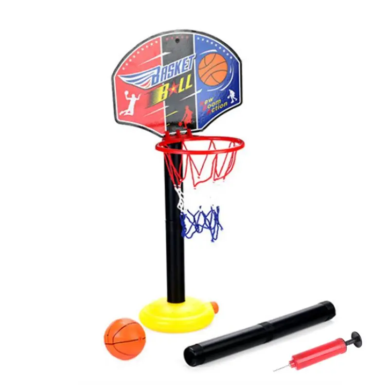 

Mini Basketball Court Adjustable Stand Hoop Ball Children Toy Portable Pump Set Kids Indoor Outdoor Sports Entertainment Tools