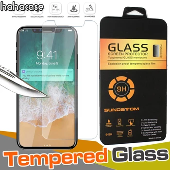 

100pcs 2.5D Tempered Glass Screen Protector For iPhone 11 Pro Max XS XR X 8 7 6 6S Plus 5 5S SE 9H Arc Edge Clear Film With Box