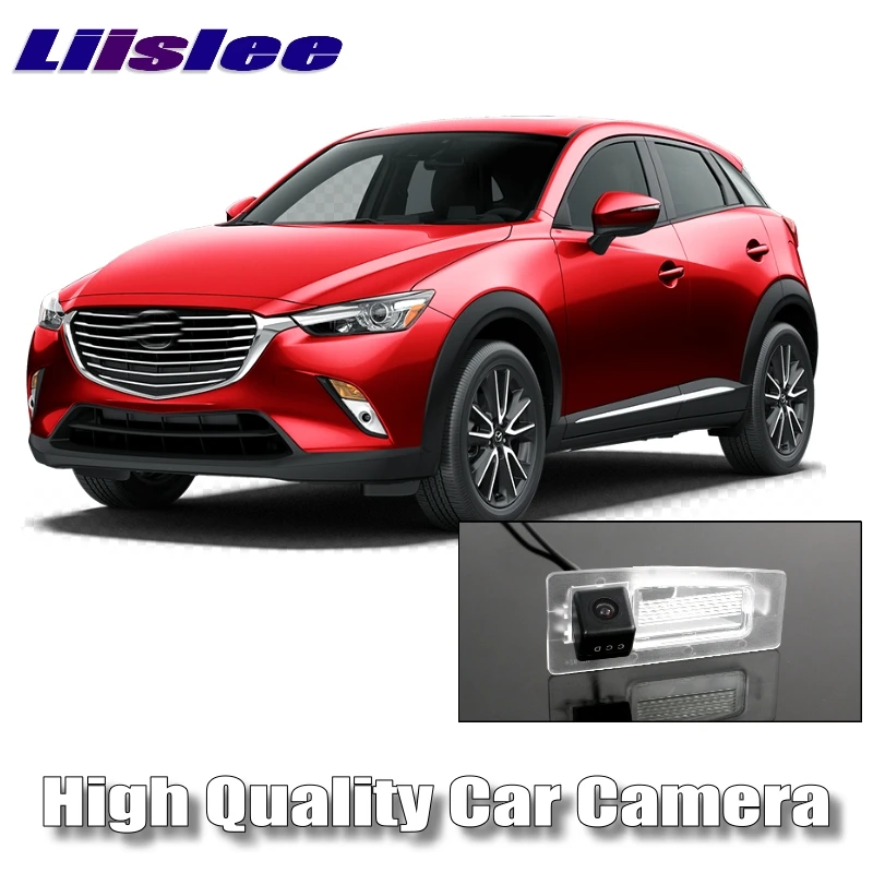 LiisLee Car Camera DC 6V For Mazda CX-3 CX3 CX 3 Akari High Quality Night View Rear View Back Up Backup Camera CCD with RCA