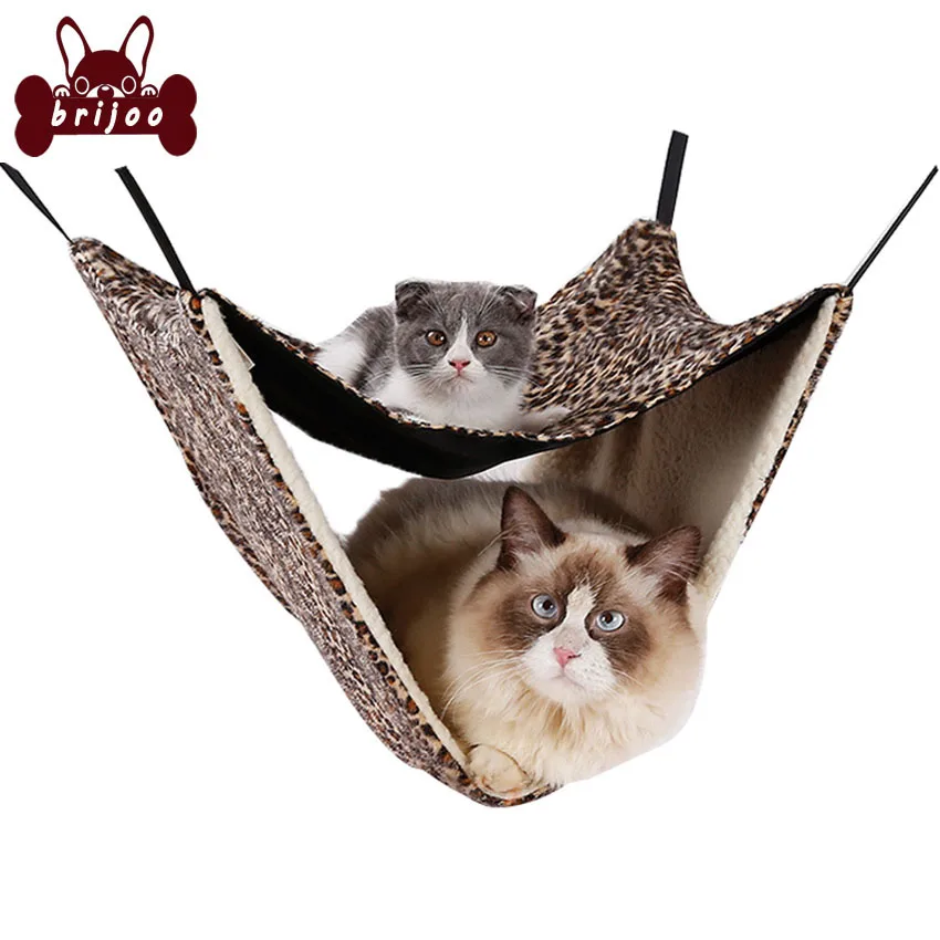Brijoo Pet Hanging Beds Bearing 15kg Cat Sunny Seat Window Mount Pet Cat Hammock Comfortable Cat Pet Bed Summer And Winter