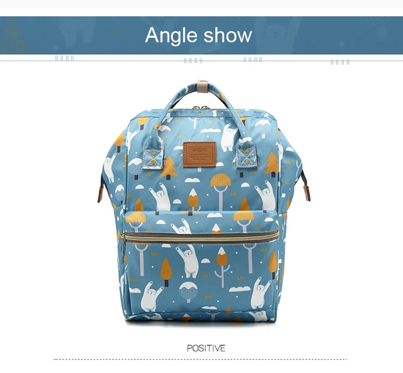 Baby Diaper Bag Waterproof Mummy Maternity Travel Backpack Nappy Changing Bags Large Capacity Nursing Wet Bag Laptop Backpack  (10)