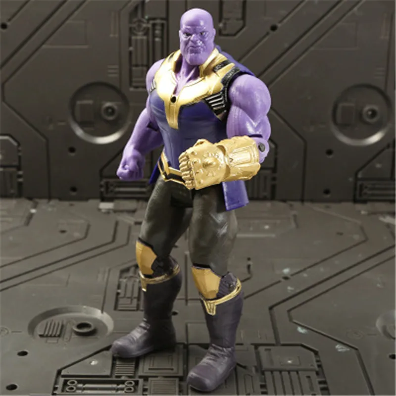Thanos Marvel Мстители 3 Бесконечность войны фильм Аниме Супер Герои Капитан Америка, Железный человек танос Халк Тор супергерой фигурка игрушка - Цвет: Thanos