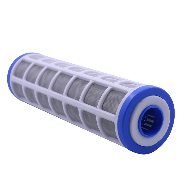 

10" Stainless Steel Wire Mesh Filter Cartridge 40 Micron Water Purifier Pre-filter Can Fill Polyphosphate For Scale Prevention