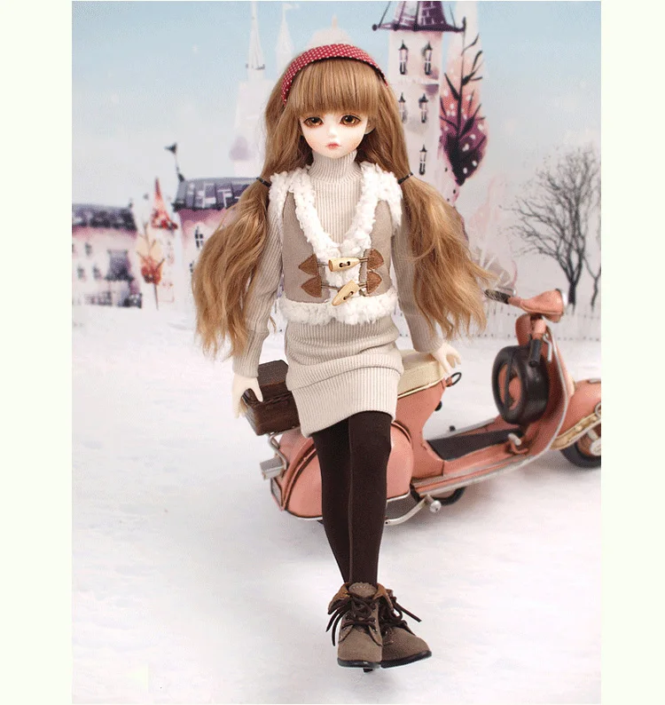 1/4 масштаб Обнаженная BJD девушка MSD шарнир Кукла Смола Модель игрушка подарок, не включает в себя одежду, обувь, парик и другие аксессуары D2158