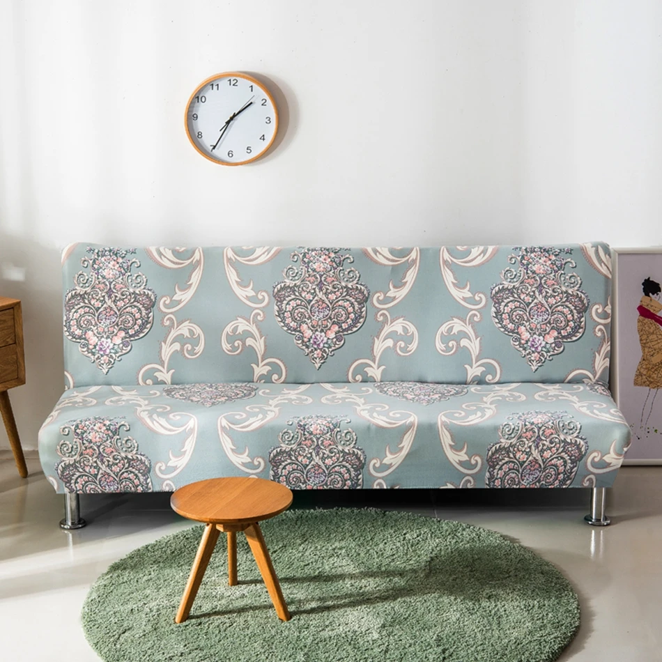 

Polyester Armless Couch Sofa Bed Covers For Living Room Universal Stretch Furniture Covers Removable Slipcovers For Sofa Beds