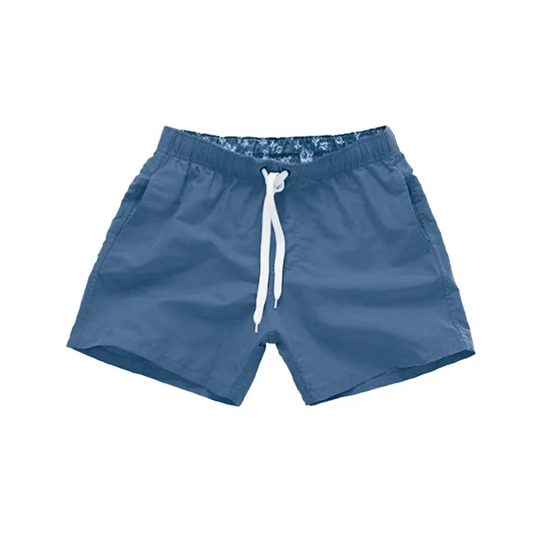 Мужская одежда для плавания, Шорты для плавания, пляжные шорты для плавания, Шорты для плавания, шорты для плавания, мужские однотонные дышащие спортивные шорты для серфинга - Цвет: dark blue