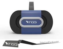 VR glassesFolded Virtual Reality Headset Glasses VR Headset Gogle VR Box for 3D Video Game Movie