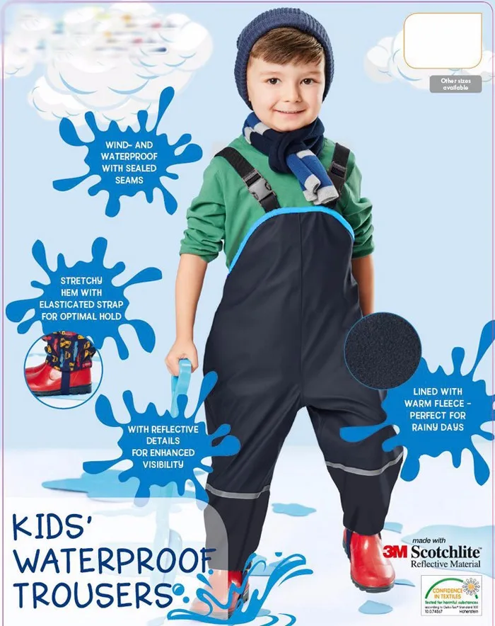 Children's Waterproof Rain Pants An amazing kids overalls