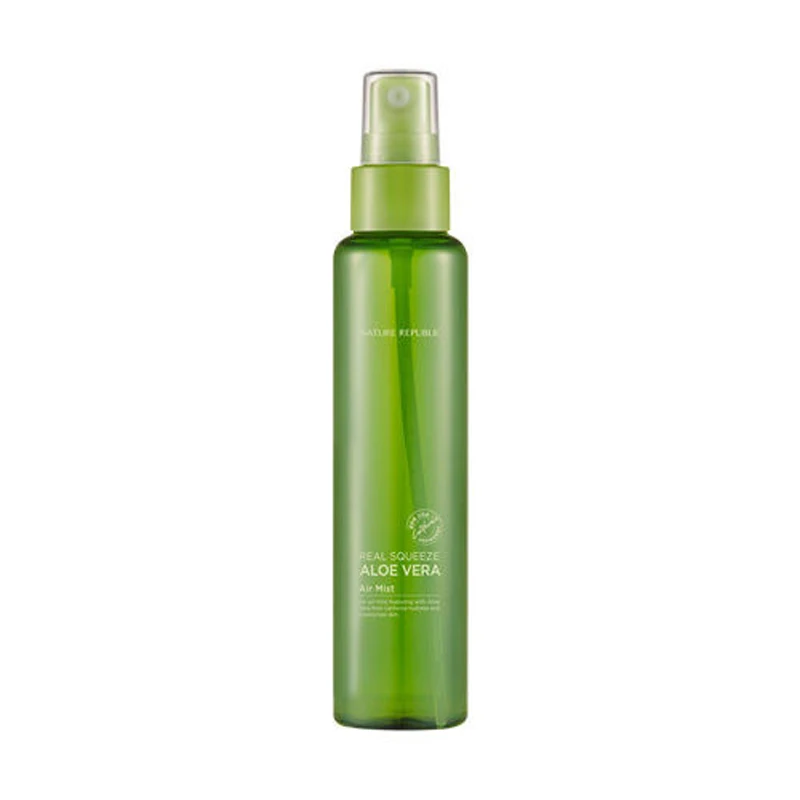 NATURE REPUBLIC Real Squeeze Aloe Vera воздуха Mist 95 мл уход за лицом Сыворотки увлажняющая эссенция против морщин, акне терапии Уход за лицом