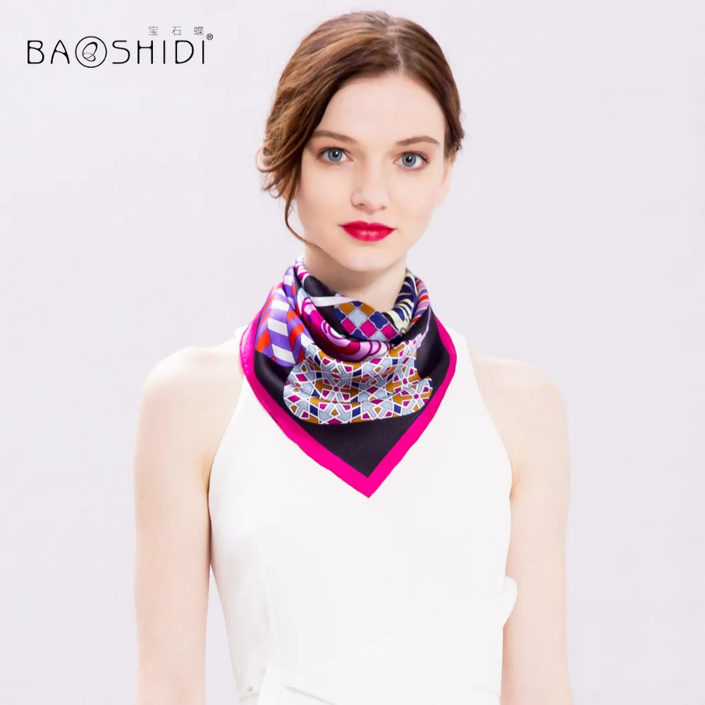 Women's Silk Scarf: Mini Square Fashion Neck Scarves, Luxury Brand Handkerchief – Perfect Spring/Summer Accessory for Ladies image 3