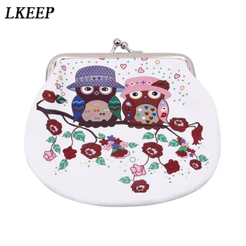 

Hot Fashion Novelty Women Lady Retro Vintage Owl Small Wallet Hasp Purse Clutch Bag PU Leather Coin Purses femme