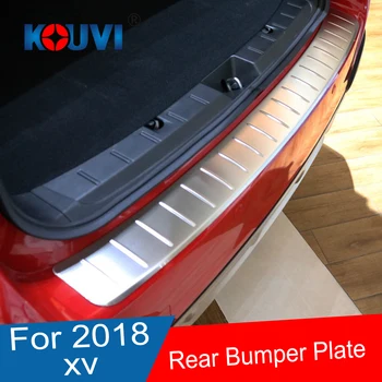 

Stainless Steel Rear Bumper Protector Sill plate sticker For For Subaru XV GT3 GT7 2017 2018 car accessories