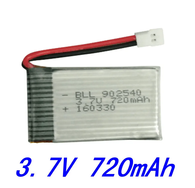 4 шт. bll 3.7 В 720 мАч Батарея SYMA X5 x5c x5c-1 X5s x5sw x5sc V931 h5c cx-30 cx-30w Quadcopter запасной Запчасти с 3.7 В x5c Батарея