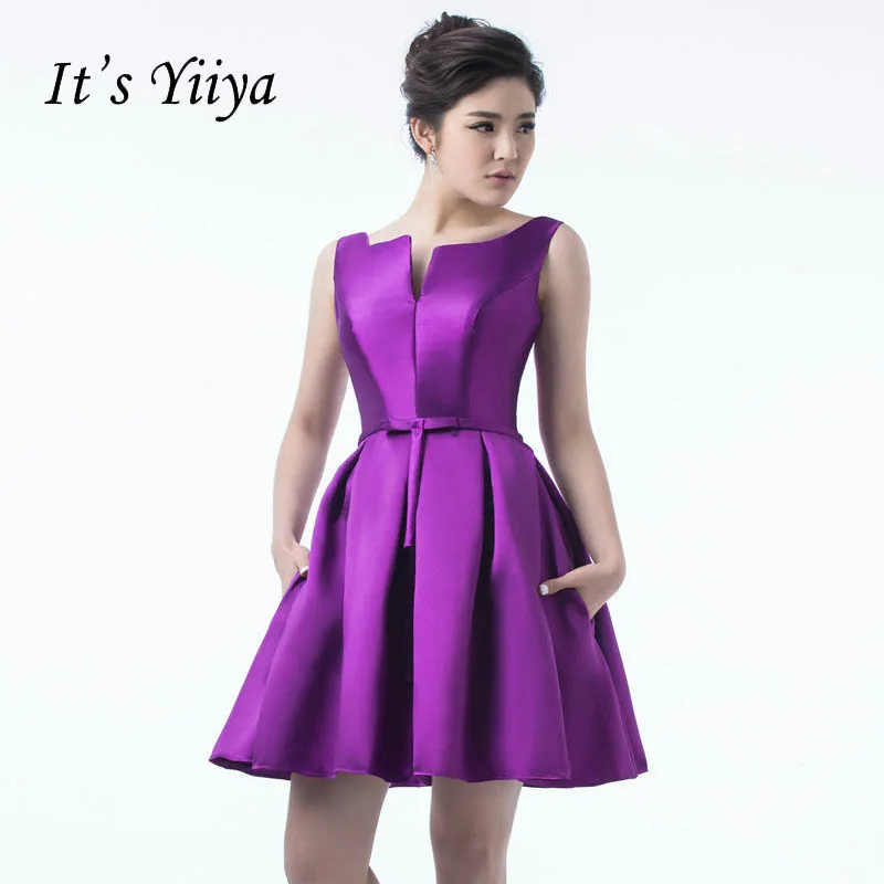 Продажа Это YiiYa элегантный v образным вырезом без рукавов ужин вечерние Вечерние Коктейльные Платья До Колена Длина платье с открытой спиной LX084