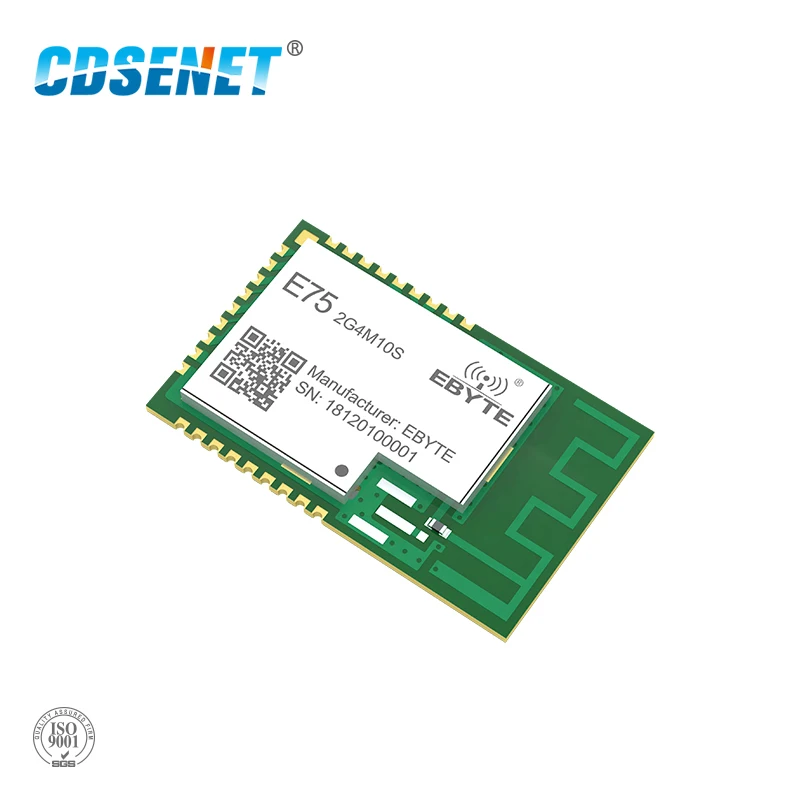 

JN5169 Zigbee 2.4GHz 10mW Wireless Transmitter Receiver CDSENET E75-2G4M10S SMD 10dBm PCB IPEX 2.4 GHz rf Transceiver Module