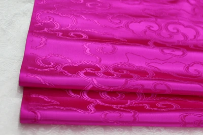 CF420 1 ярд Твердые облака парча ткани китайский шелк парча жаккардовая ткань для китайского платья для взрослых китайский стиль подушки - Цвет: rose