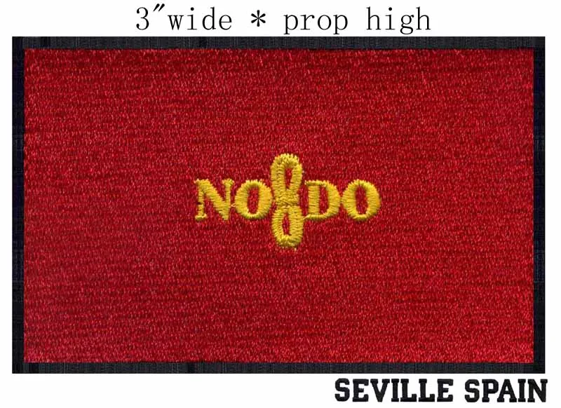 

Seville, Spain Flag 3" wide embroidery patch for patch ecusson vetements/costura/handcraft for kids