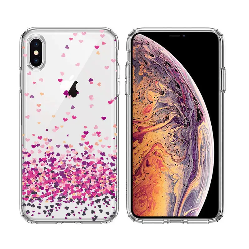Arvin Case FOR  Iphone XR Soft Clear Protective TPU Back Cover FOR 5 5S 6s Plus X XS Max Painting Silicon Cover FOR Iphone 7 8 (9)