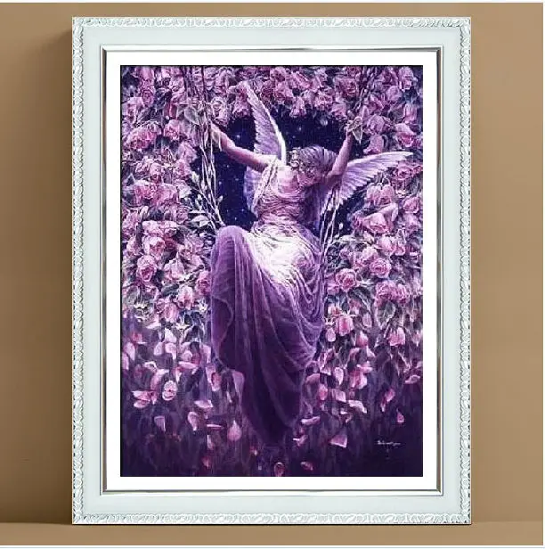 

Factory Shop Cross Stitch Kit Pure Vine Plant Angel High Quality Free Shipping Size:65X90cm