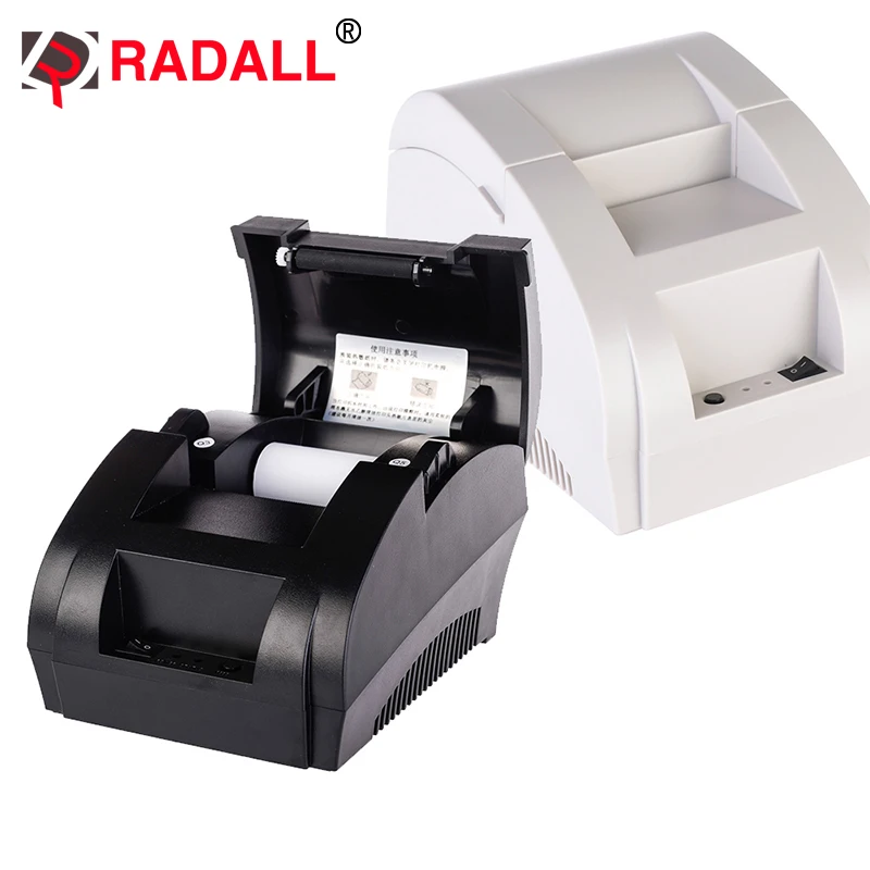 RADALL POS 58 мм Термопринтер портативный дешевый принтер встроенный USB рулон бумаги с драйверами для ресторана-RD-5890K