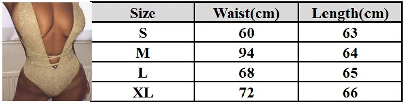 Сексуальный женский слитный купальник-бикини с золотыми блестками и глубоким v-образным вырезом без рукавов, боди-трико, бандаж, пляжная одежда, женский купальник