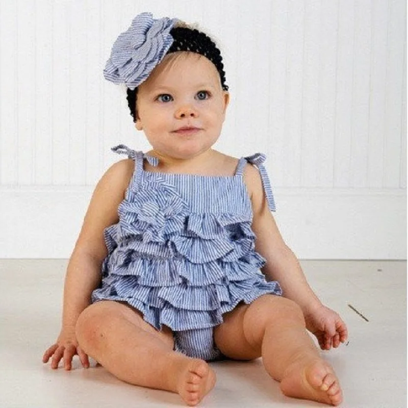 Hooyi Fashion Baby Girl Clothes Summer Sleeveless Newborn One Piece