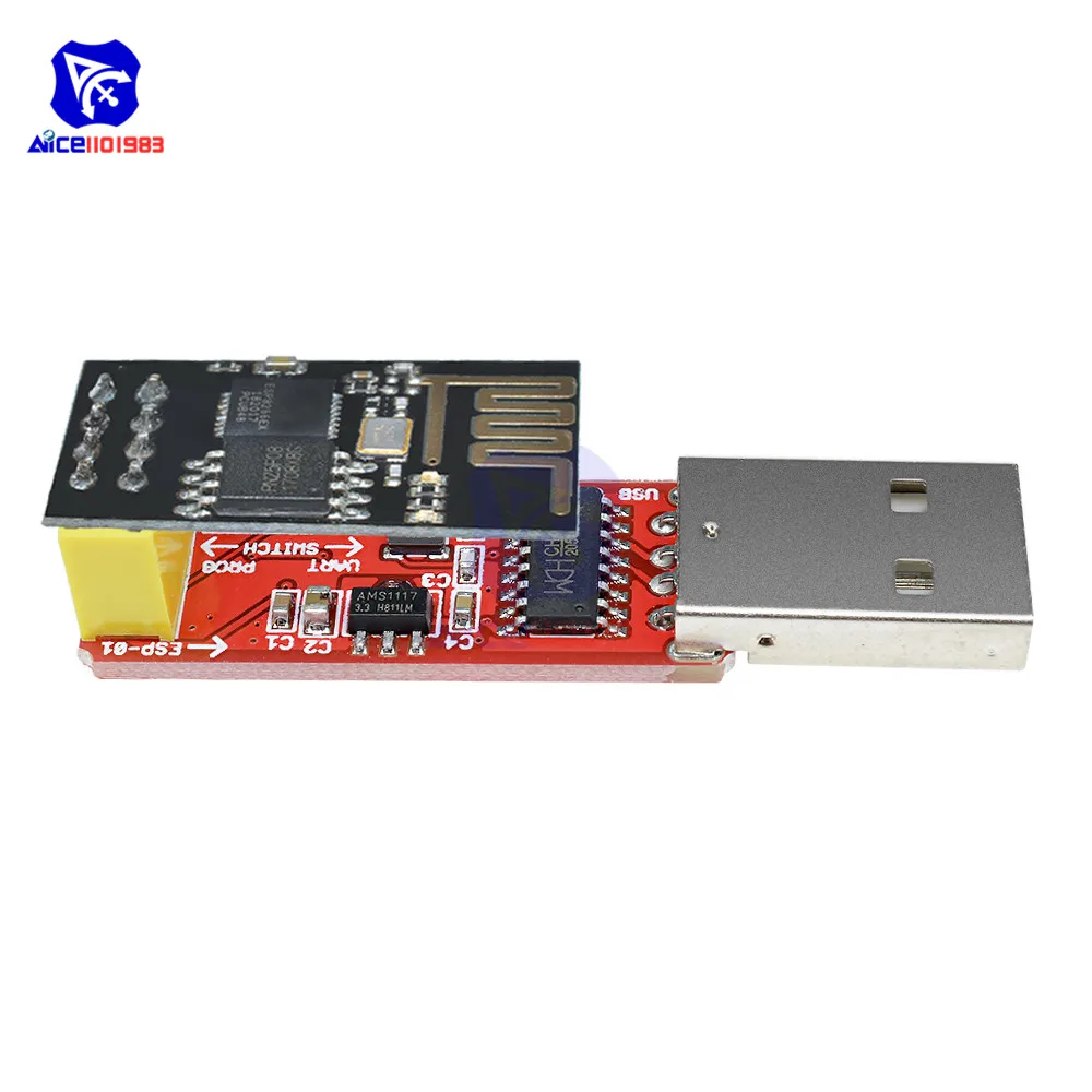 CH340 CH340G USB к ESP8266 ESP01 ESP01S Серийный адаптер wifi Bluetooth модуль ESP01 ESP01S беспроводной макетная плата программист