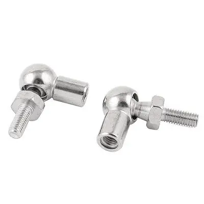 

6mm Thread Stainless Steel Ball Joint Gas Spring Connector 2 Pcs