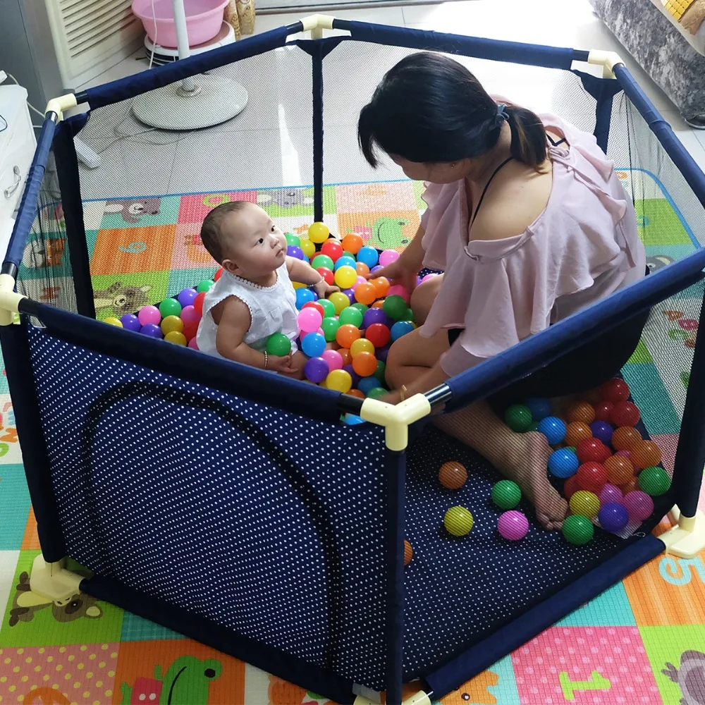 Детский Сияющий манеж безопасный детский с ограждением игровой для помещений