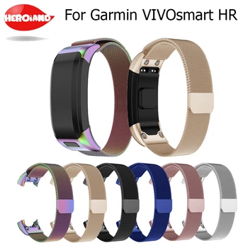 

Replacement Milanese Magnetic Strap for Garmin Vivosmart HR Watch Band Stainless Steel Band for Vivosmart HR Bracelet With Tool