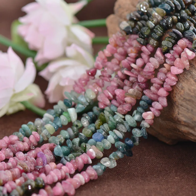 

Joanlyn Natural Tourmaline Chips Multicolor Tourmaline Chips 4x7mm NOT Dyed 15 Inch Strand TL59