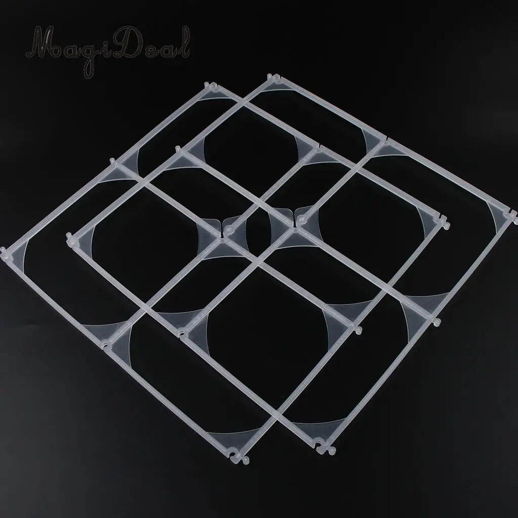 2pcs/Set Square Plastic Balloon Grids Frame 4 Grids Modeling Craft Wall Frame Wedding Birthday Christmas Party Supplier
