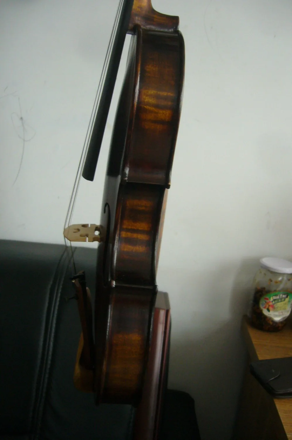 Nice sound hand made 7/8 size violin Stradi Model 1715 old antique style violin