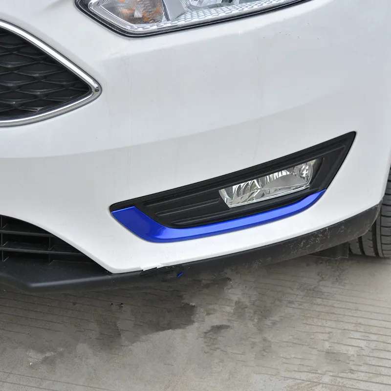 

Colorful Blue / Red / Silver Fog Light Eyeshadow Shell Sticker For Ford Focus 2015-2017 Z2AAL091