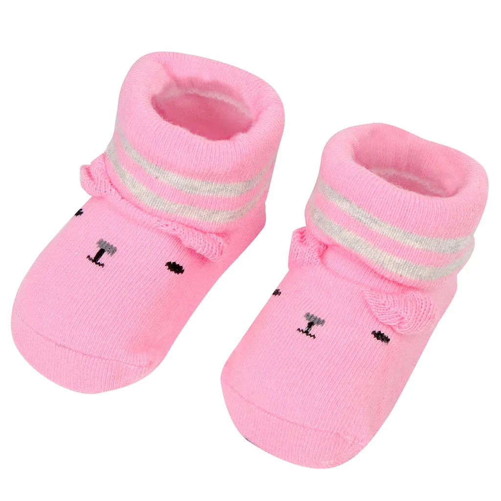 Baby Sock//// Newborn Baby Boys Girls Cartoon Ears Floor Socks Anti-Slip Baby Step Socks Newest!!