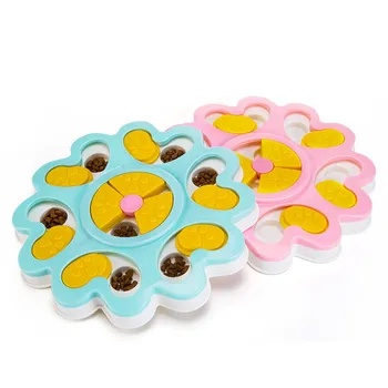 

pawstrip Educational Dog Toys Flower Design Anti Choke Dog Bowl Puppy Dog Food Dispenser Pet Dog Training Toys#35