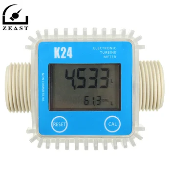 

K24 For Turbine Digital For Diesel Fuel Flow Meter For Chemicals Water For Diesel Adbule Kerosene Chemicals Gasoline